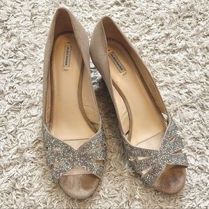 Alex Marie Shoes | Alex Marie Wedges | Color: Gold | Size 10M